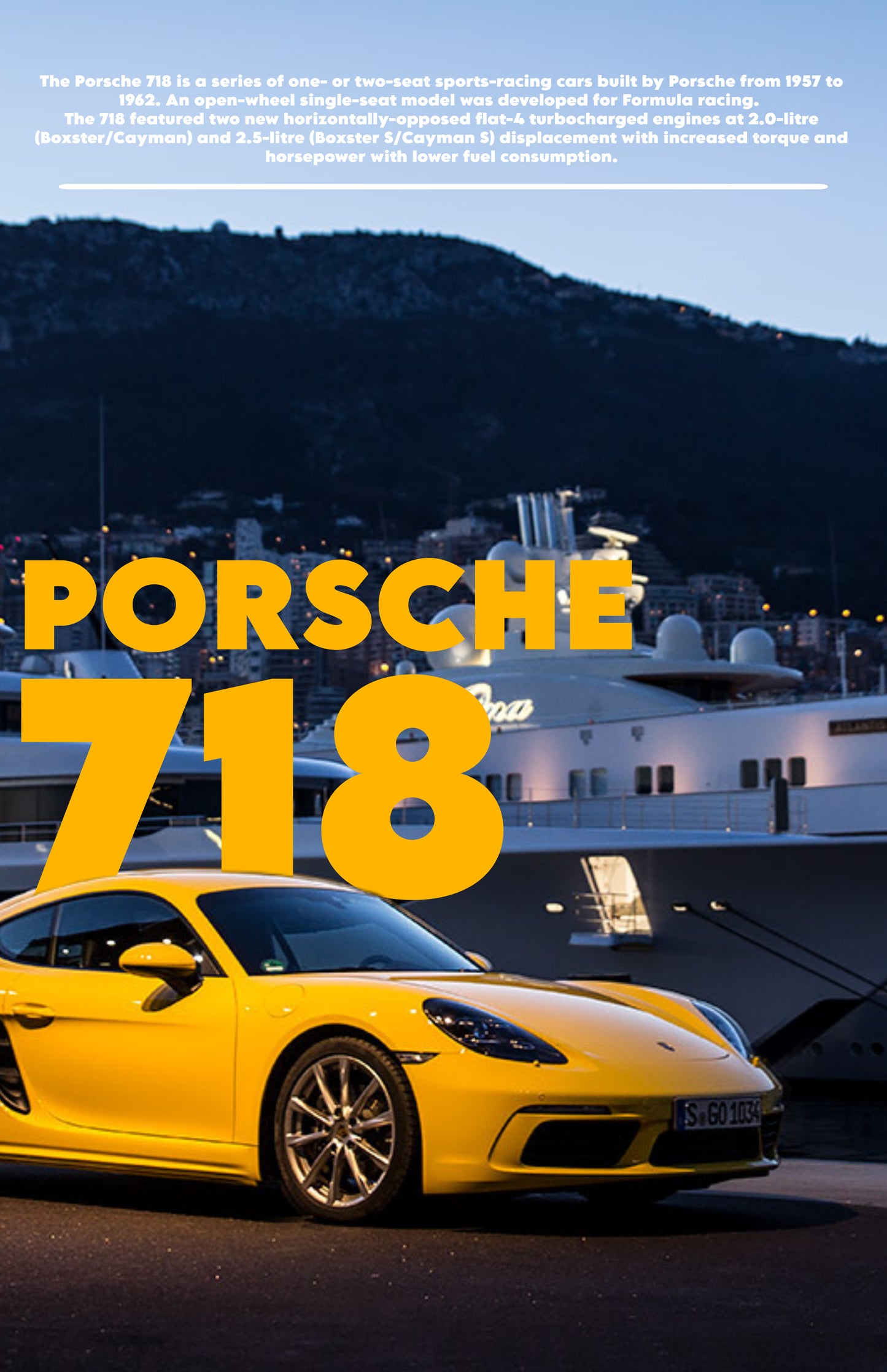 Porsche 718 Poster