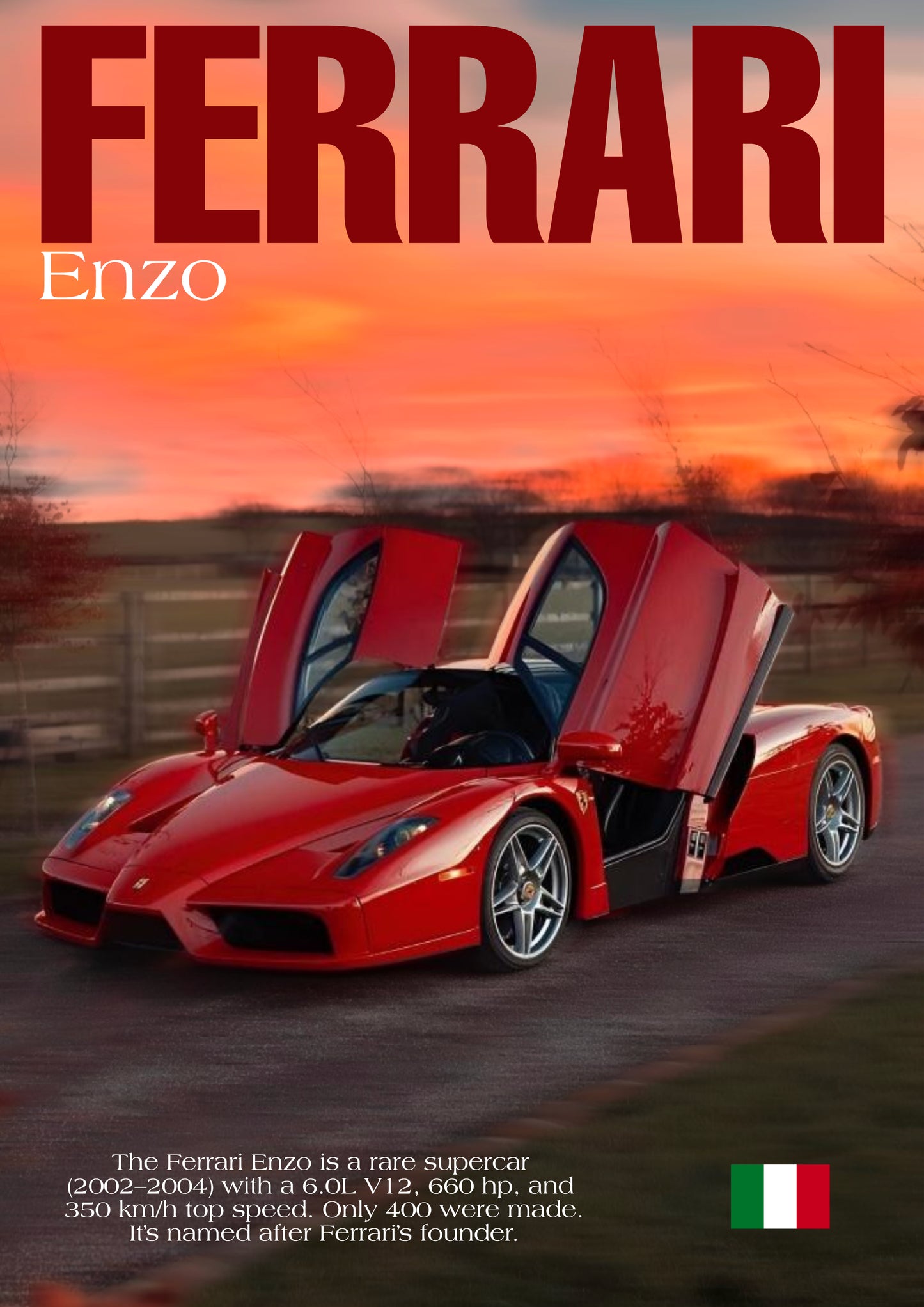Ferrari Enzo Poster