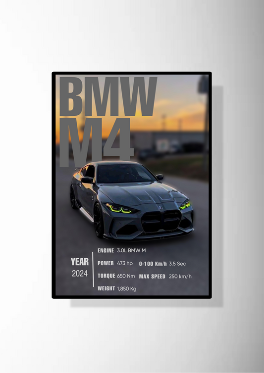 BMW M4 Poster
