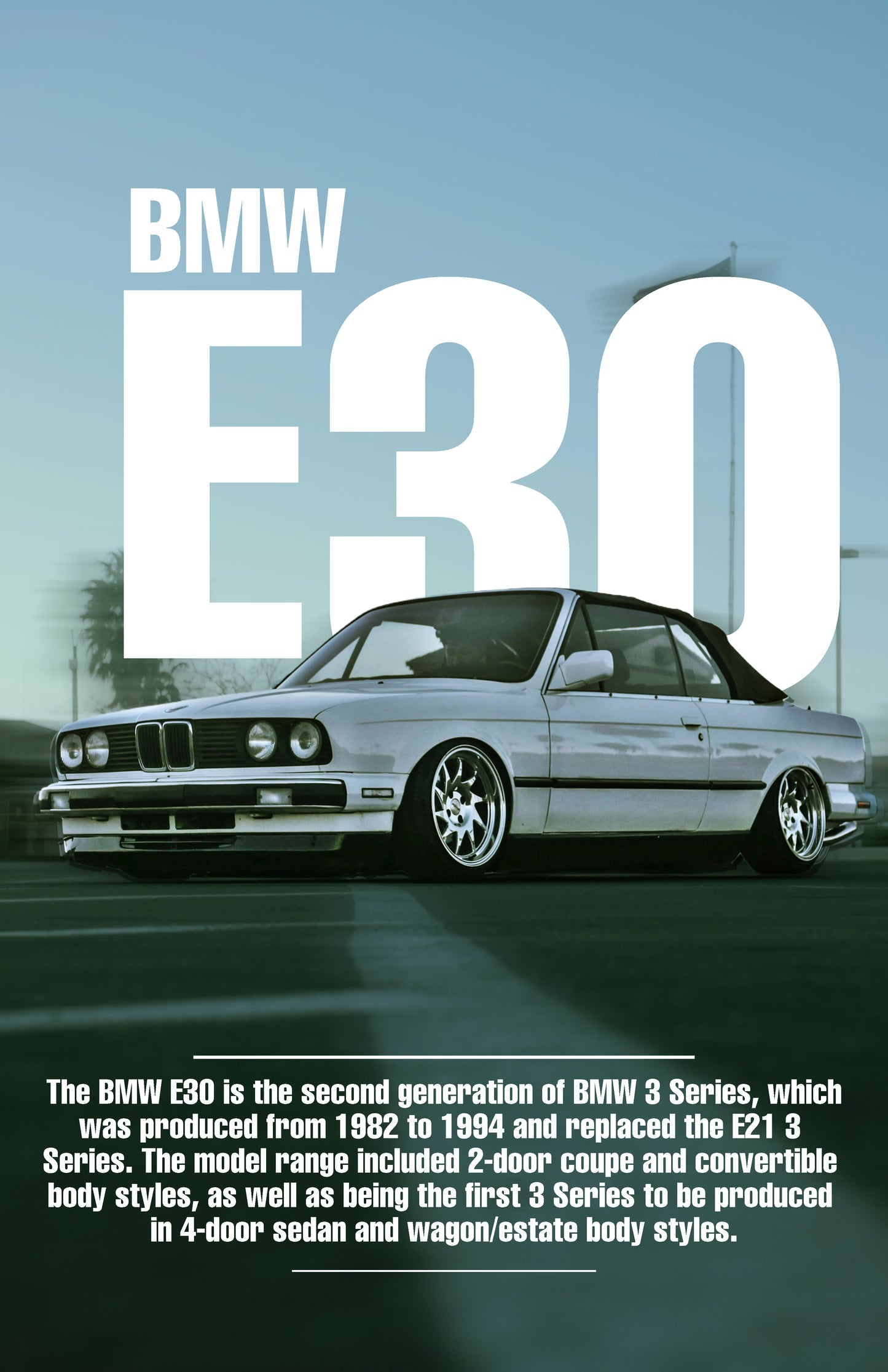 BMW E-30 Poster