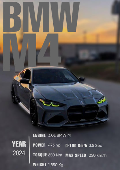 BMW M4 Poster