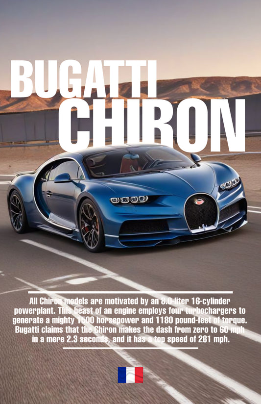 Bugatti Chiron Poster