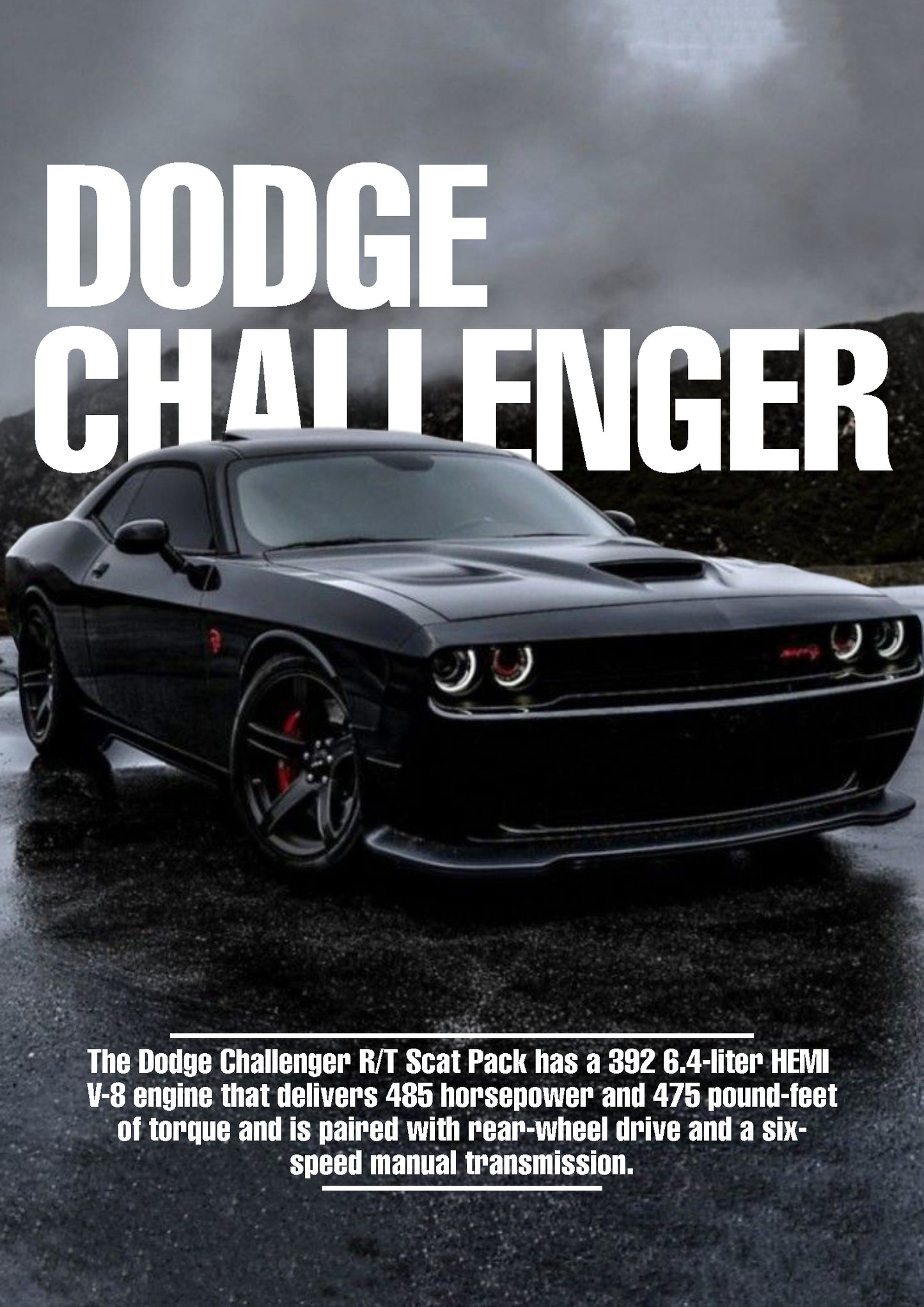 Dodge Challenger Poster