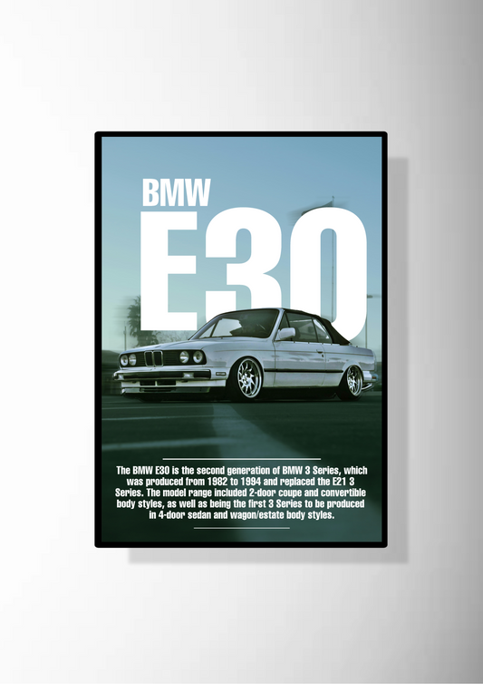 BMW E30 Poster