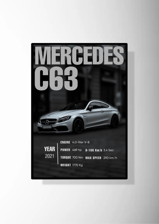 Mercedes C63 Poster