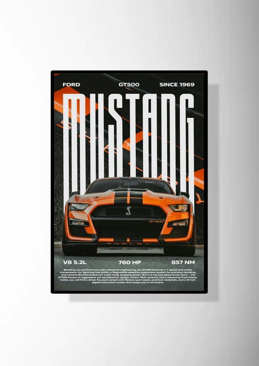Mustang GT500 Poster