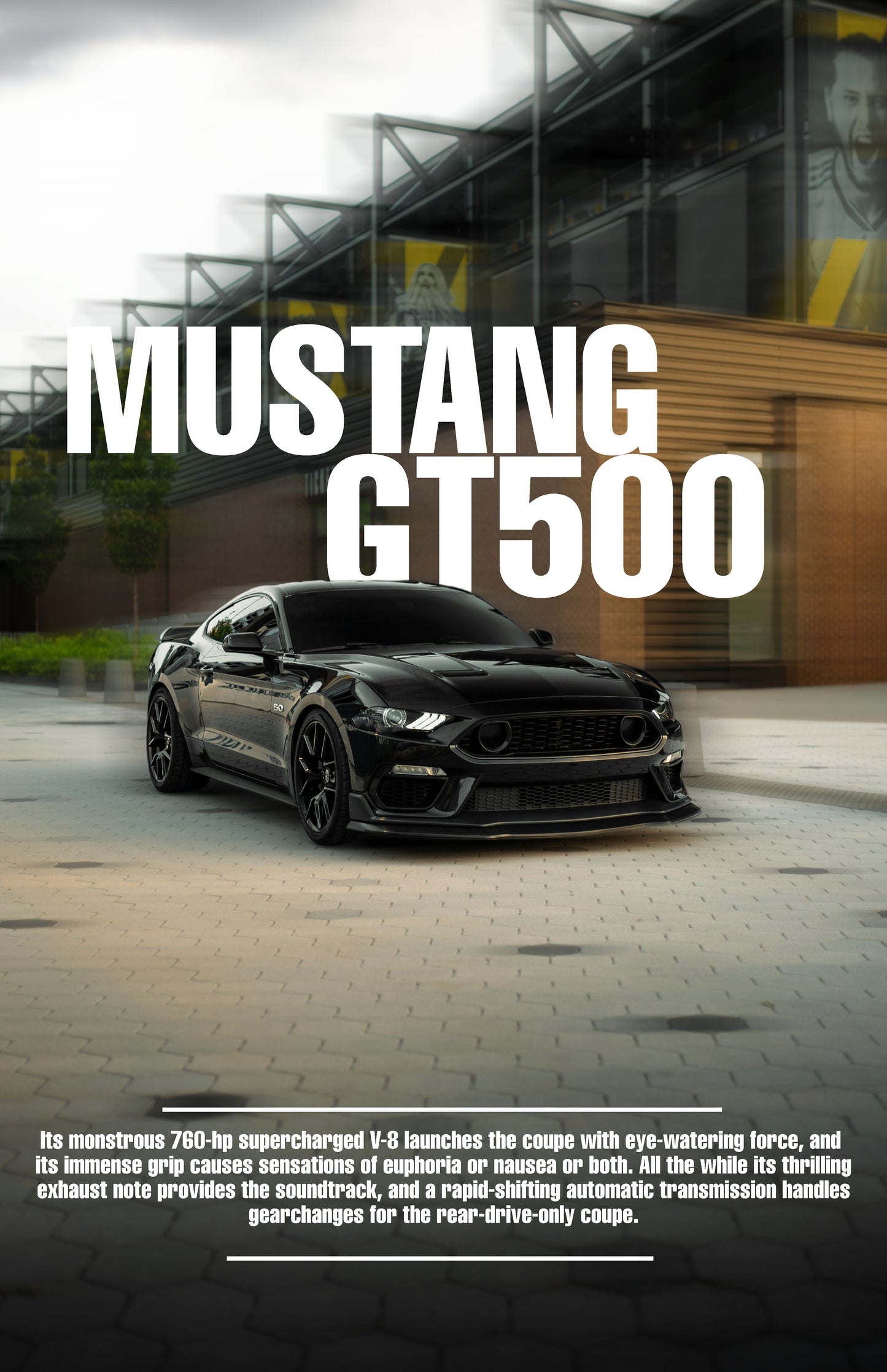 Mustang GT500 Poster