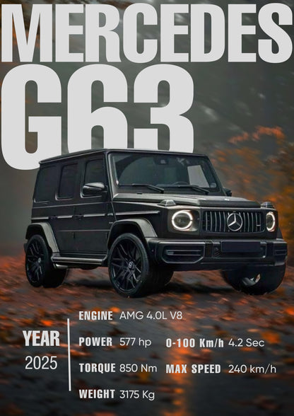 Mercedes G63 Poster